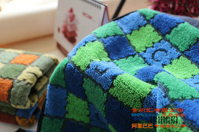 【專柜正品金號0150 純棉田格提緞面巾/廠價批發/假一賠十】價格,廠家,圖片,毛巾,臨清市金織匯紡織品購銷-